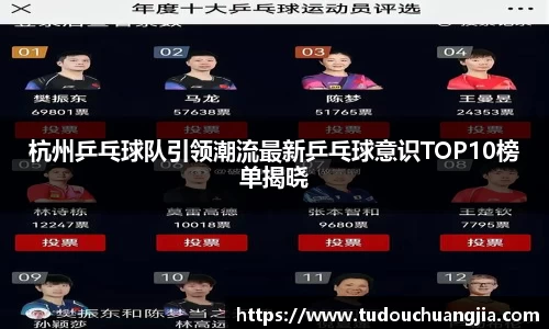 杭州乒乓球队引领潮流最新乒乓球意识TOP10榜单揭晓